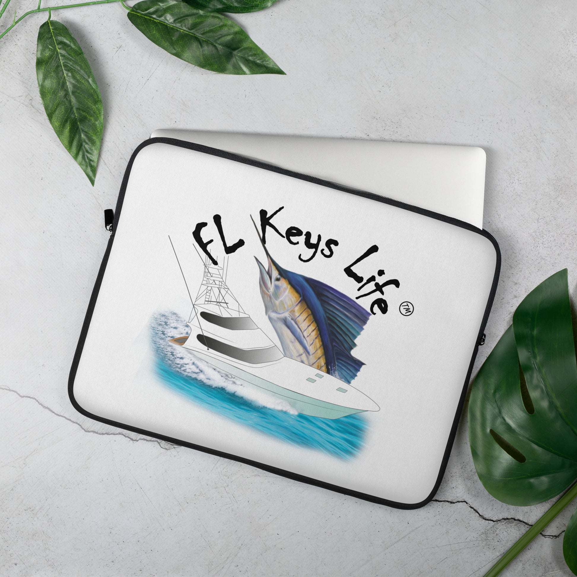 Florida Keys Life Laptop Sleeve By Papa Joe's of Islamorada - FLORIDA KEYS LIFE by PAPA JOE'S