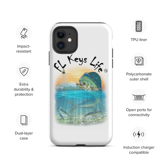FL Keys Life Tough iPhone Case - | Florida Keys Life by Papa Joe's Islamorada